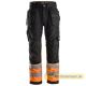 Snickers AllroundWork Hi-Vis Work Trousers – 6233 Class 1 with Holster Pockets